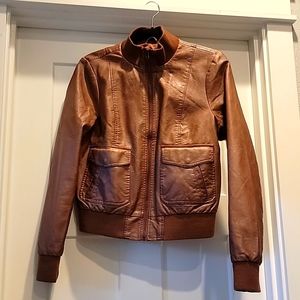 NWT faux leather jacket